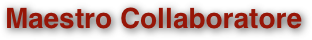Maestro Collaboratore